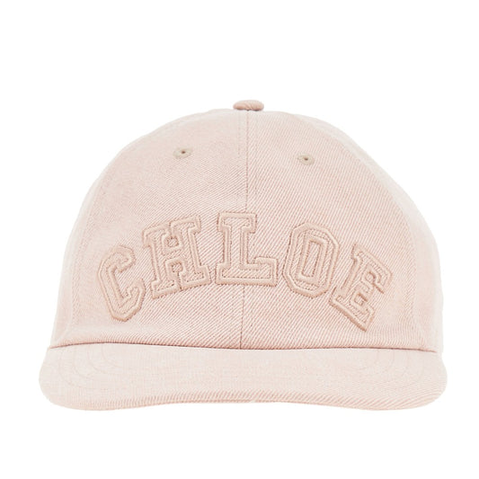 CHLOE' Logo embroidery denim baseball cap