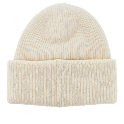JACQUEMUS Knitted beanie hat with gros-grain logo