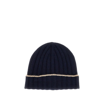 BRUNELLO CUCINELLI Ribbed cashmere beanie hat