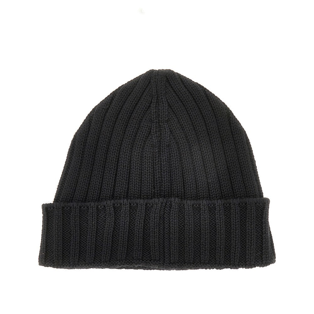 C.P. Company Knitted beanie hat with logo patch