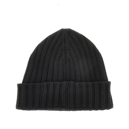 C.P. Company Knitted beanie hat with logo patch