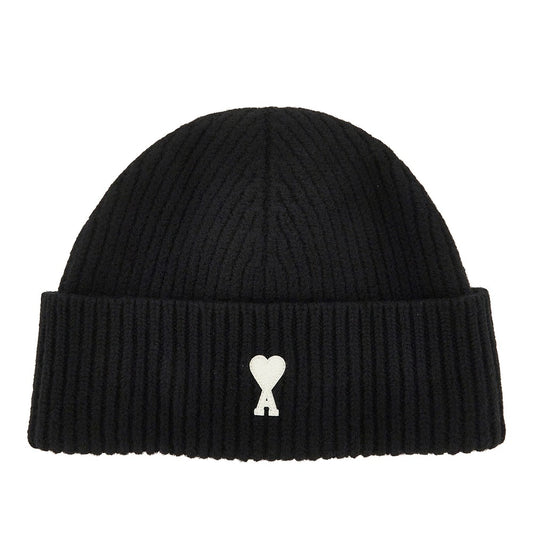 Ami Paris 'Ami de Coeur' wool beanie hat