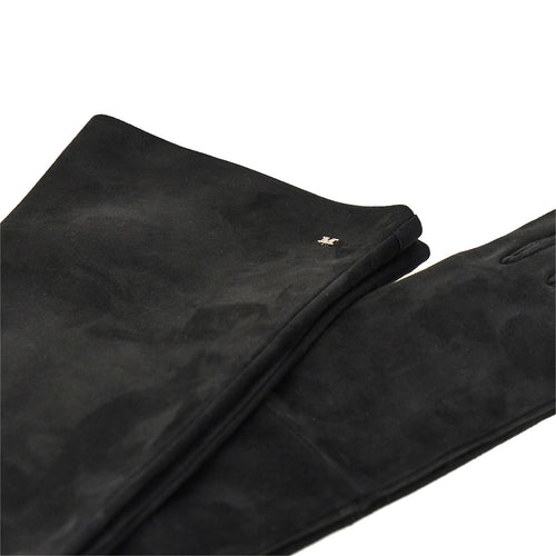 Max Mara Suede leather long gloves