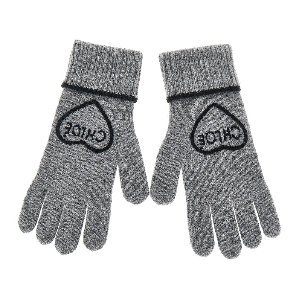 Chloé 'Chloé Encoeur' wool and cashmere gloves