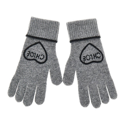 Chloé 'Chloé Encoeur' wool and cashmere gloves