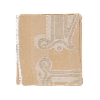 MAX MARA Jacquard linen-blend scarf
