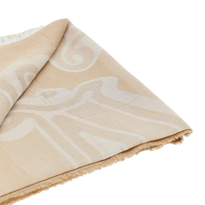 MAX MARA Jacquard linen-blend scarf