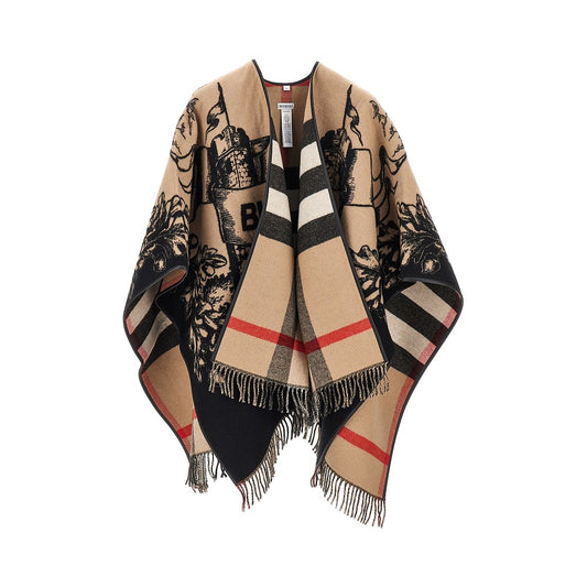 BURBERRY Gallant Knight wool cape