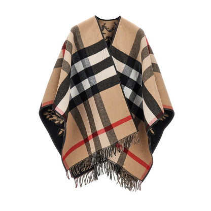 BURBERRY Gallant Knight wool cape