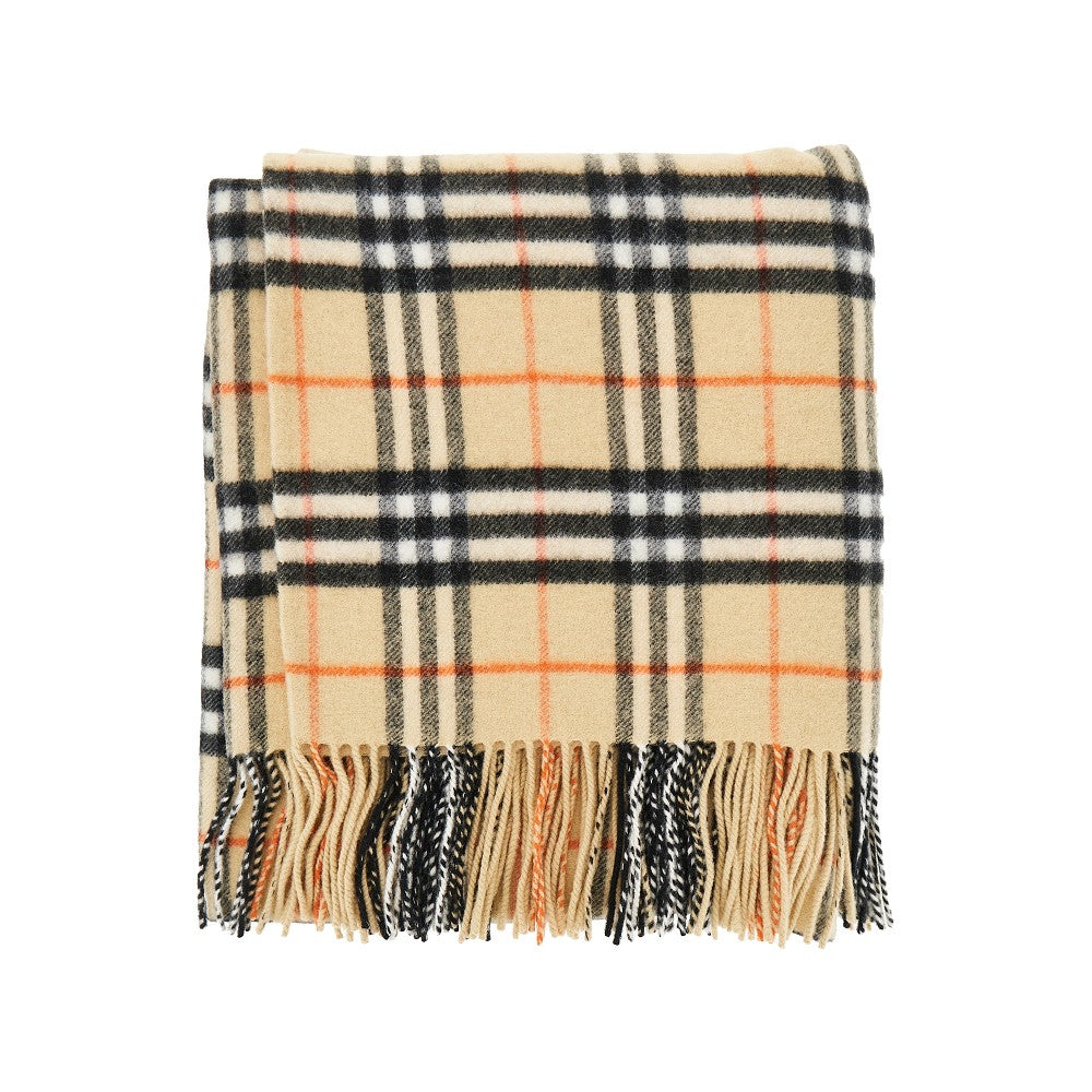 BURBERRY Check wool and cashmere cape