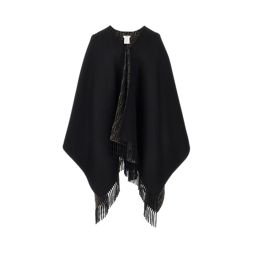 Fendi Wool and cashmere double-face cape