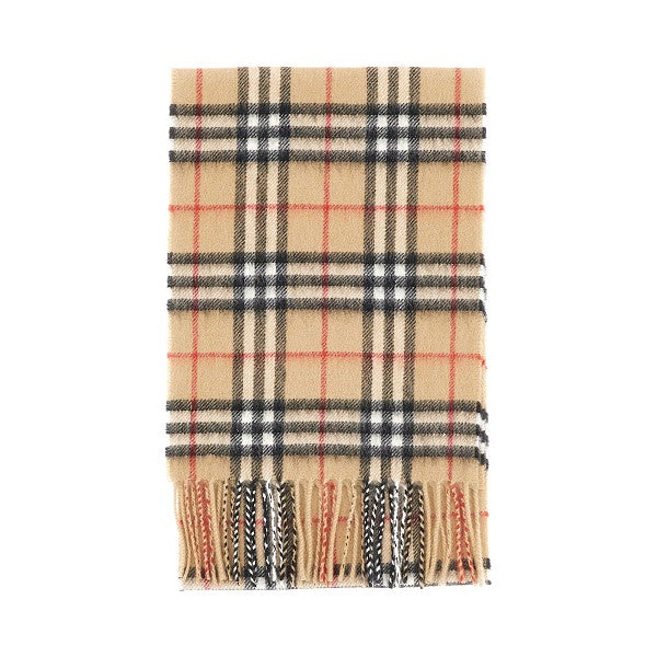 BURBERRY Check cashmere scarf
