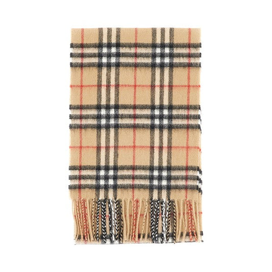 BURBERRY Check cashmere scarf