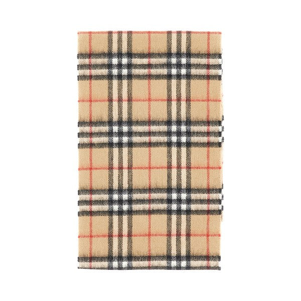 BURBERRY Check cashmere scarf