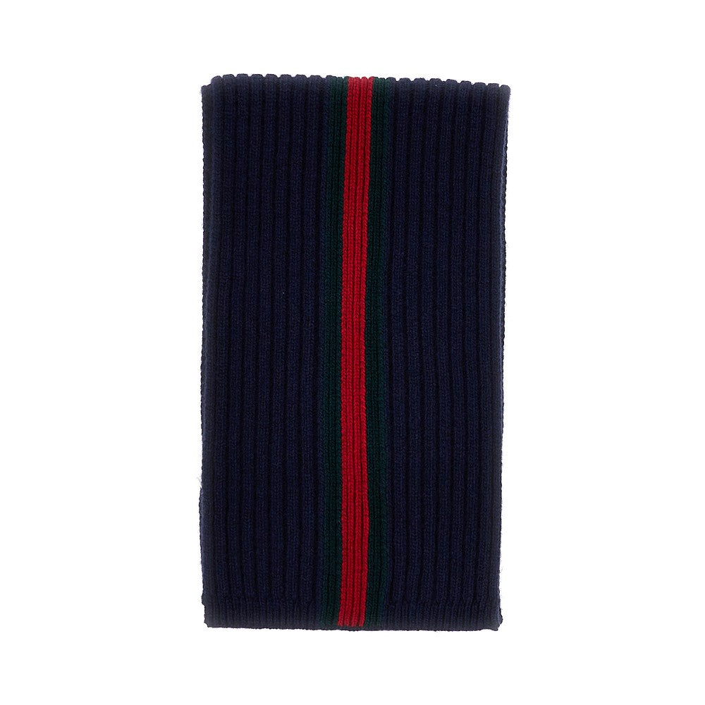 GUCCI Web motif wool scarf