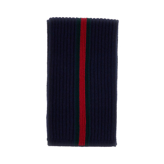 GUCCI Web motif wool scarf