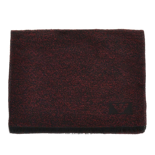 EMPORIO ARMANI Bouclé wool blend scarf