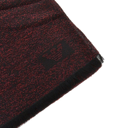 EMPORIO ARMANI Bouclé wool blend scarf