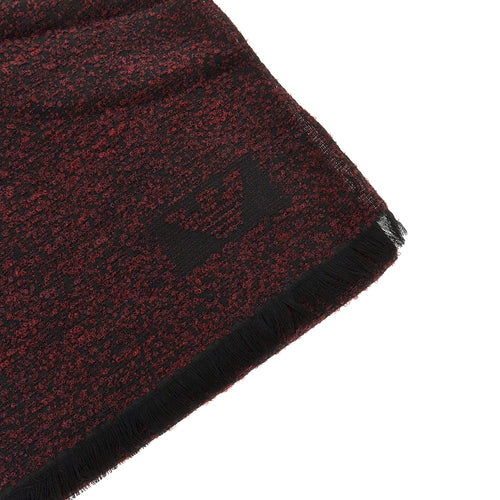 EMPORIO ARMANI Bouclé wool blend scarf