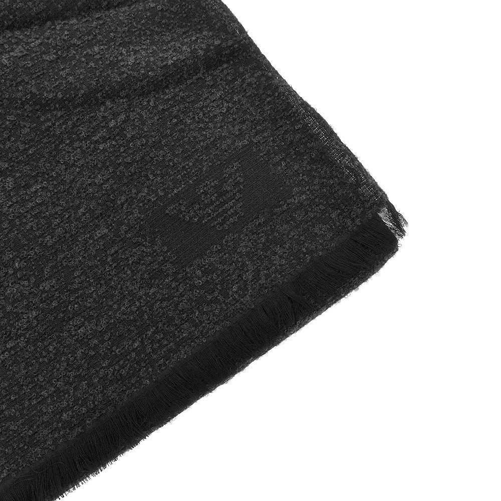 EMPORIO ARMANI Bouclé wool blend scarf