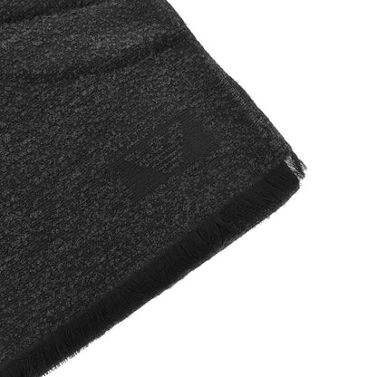 EMPORIO ARMANI Bouclé wool blend scarf