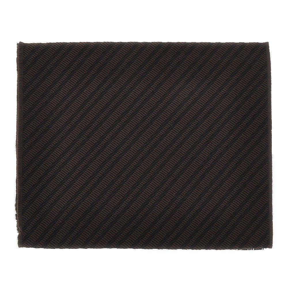 EMPORIO ARMANI Jacquard viscose blend scarf