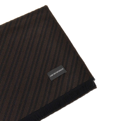 EMPORIO ARMANI Jacquard viscose blend scarf