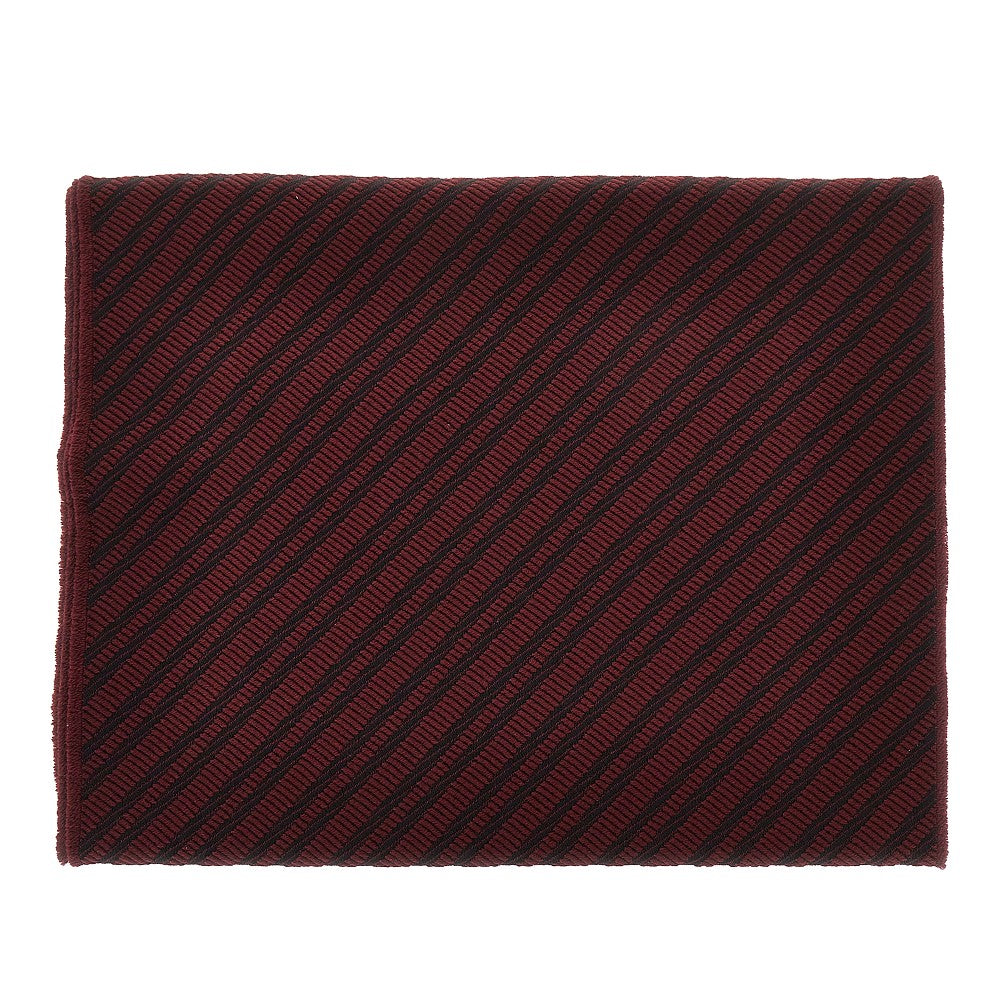 EMPORIO ARMANI Jacquard wool scarf