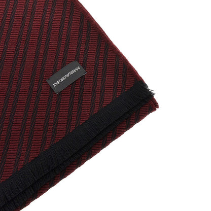 EMPORIO ARMANI Jacquard wool scarf