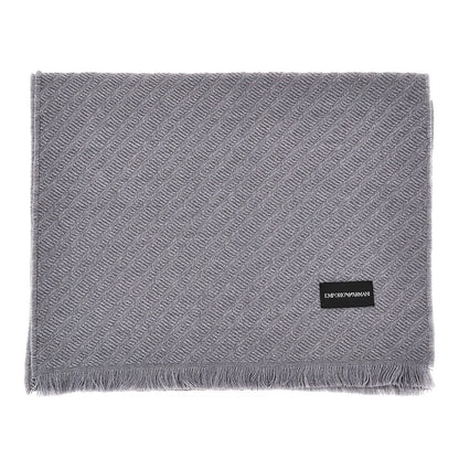 EMPORIO ARMANI Jacquard wool scarf