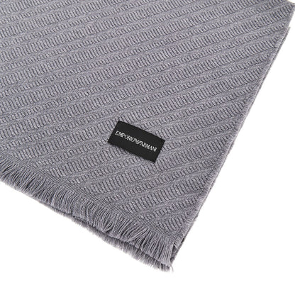 EMPORIO ARMANI Jacquard wool scarf