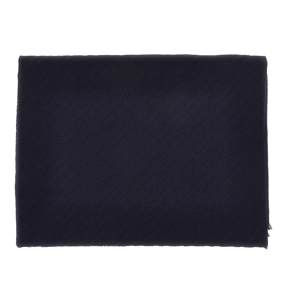 EMPORIO ARMANI Jacquard wool scarf