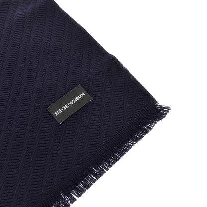 EMPORIO ARMANI Jacquard wool scarf