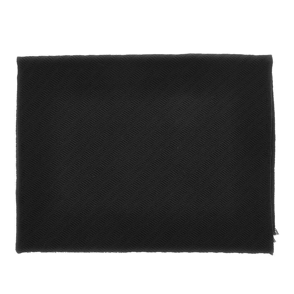 EMPORIO ARMANI Jacquard wool scarf