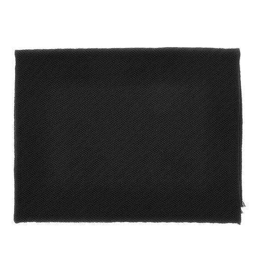 EMPORIO ARMANI Jacquard wool scarf