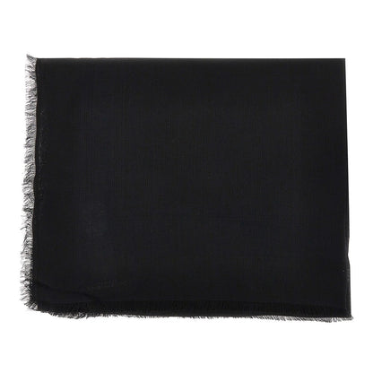 EMPORIO ARMANI Jacquard logo modal-blend shawl