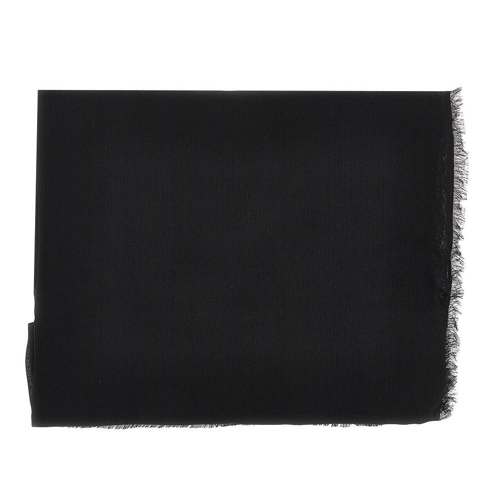 EMPORIO ARMANI Jacquard logo modal-blend shawl
