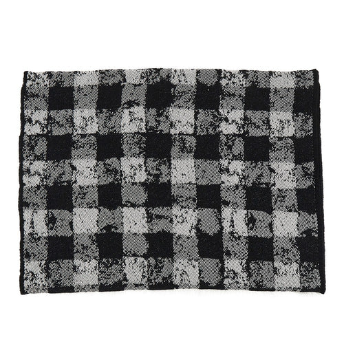 EMPORIO ARMANI Knitted scarf with Check motif