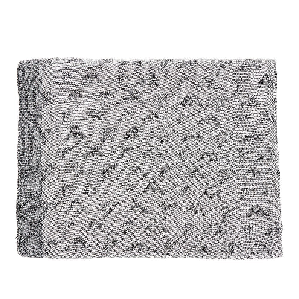 EMPORIO ARMANI Viscose-blend scarf with Eagle motif