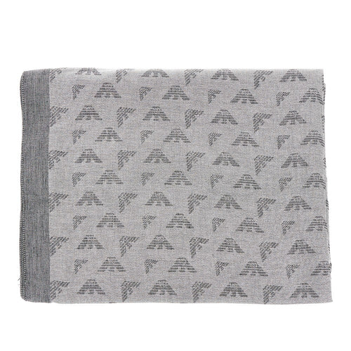 EMPORIO ARMANI Viscose-blend scarf with Eagle motif