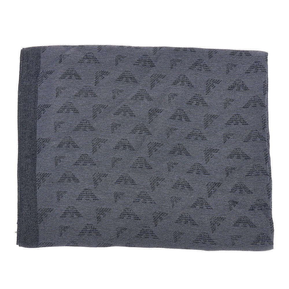 EMPORIO ARMANI Viscose-blend scarf with Eagle motif
