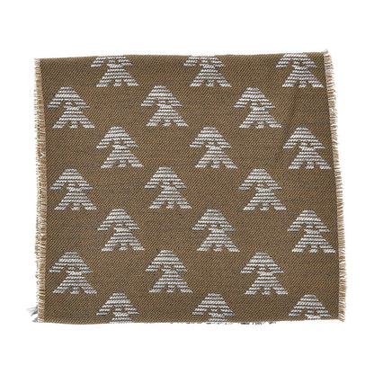 EMPORIO ARMANI Knitted scarf with Eagle motif