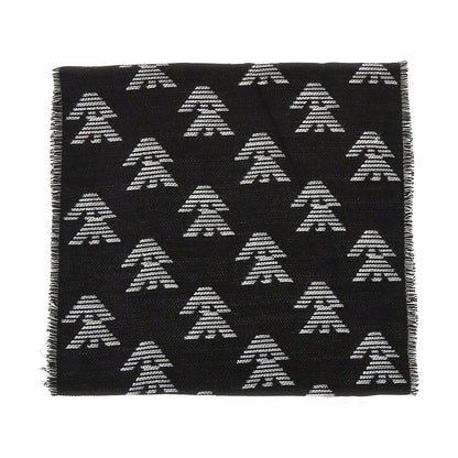 EMPORIO ARMANI Knitted scarf with Eagle motif