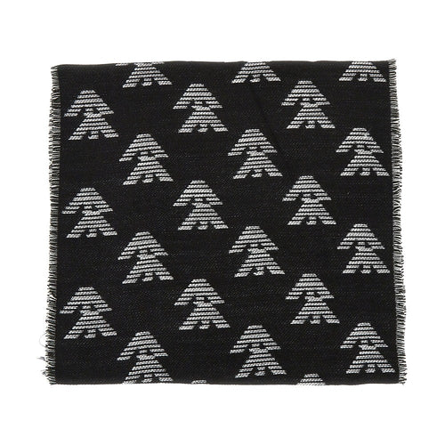 EMPORIO ARMANI Knitted scarf with Eagle motif