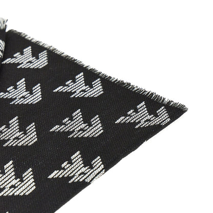 EMPORIO ARMANI Knitted scarf with Eagle motif