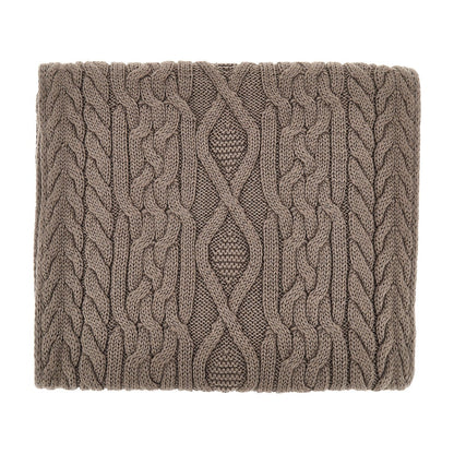 EMPORIO ARMANI Wool-blend scarf with logo label