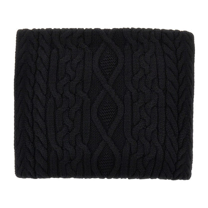 EMPORIO ARMANI Wool-blend scarf with logo label