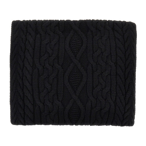 EMPORIO ARMANI Wool-blend scarf with logo label