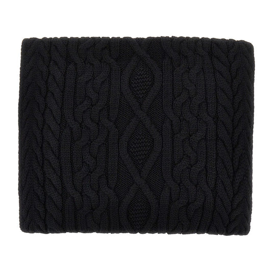 EMPORIO ARMANI Wool-blend scarf with logo label