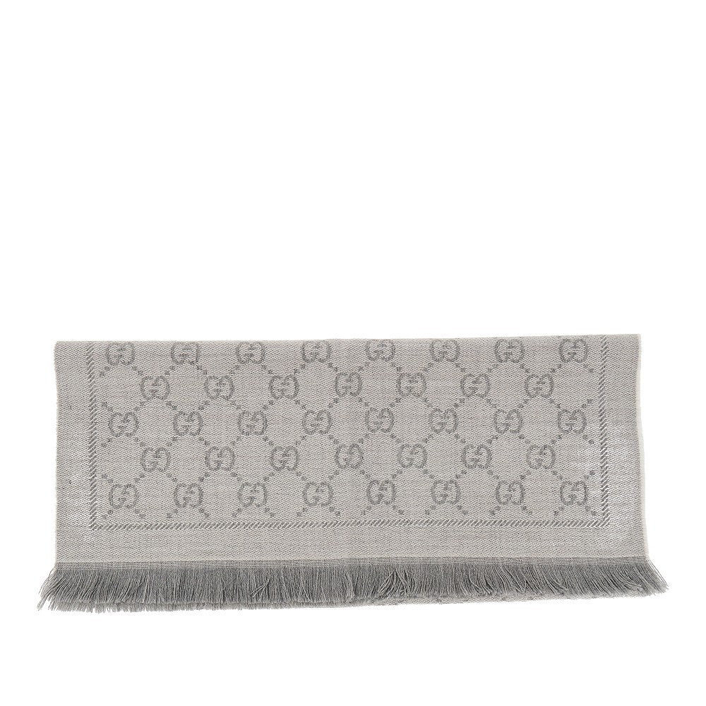 GUCCI GG jacquard wool scarf